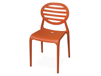 Stuhl Seventies orange