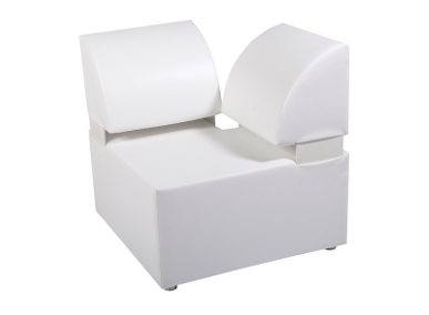 Eck-Sessel White Lounge Exklusiv mit Edelstahlfüßen Artikelnummer: 80046 Preis: 45,00 €/ME*